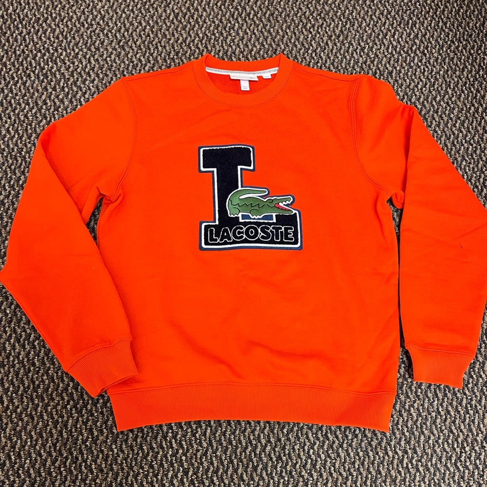 Lacoste Men's Orange
Sweatshirt, Size: S